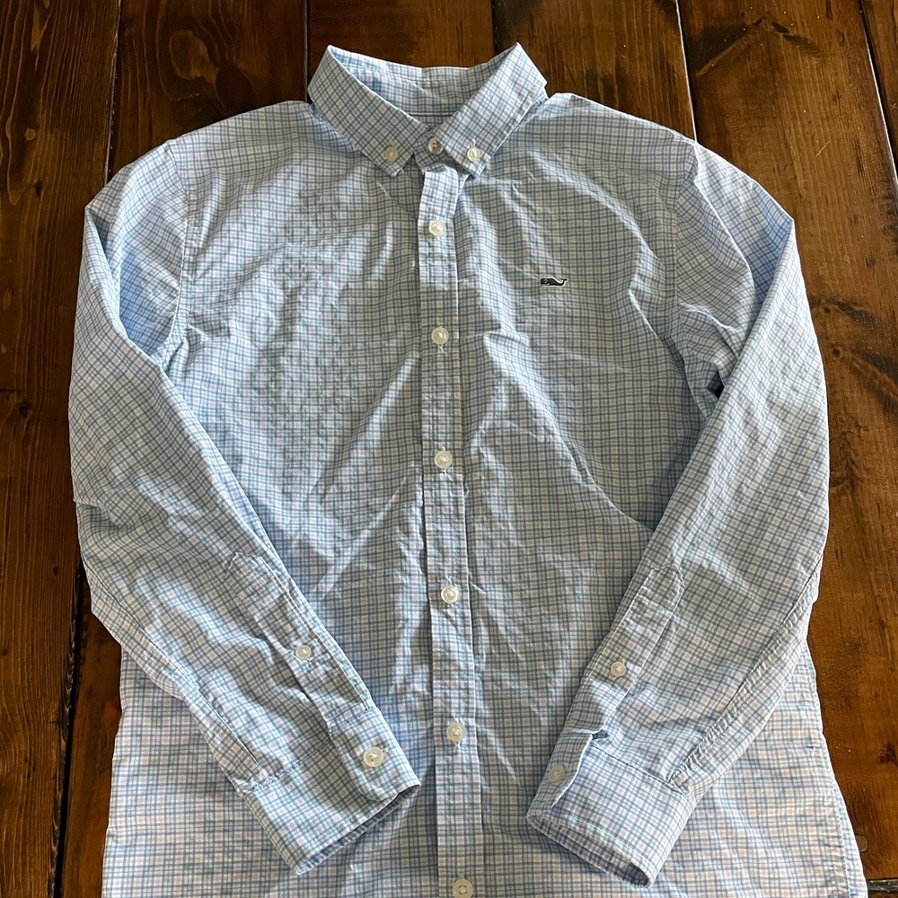Vineyard Vines Blue Casual Button Down Shirt